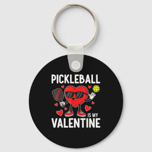 Valentines day pickleball is valentines womens lov key ring
