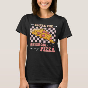 Valentine's Day Pizza Party Pizza Couple Pizza Ea T-Shirt