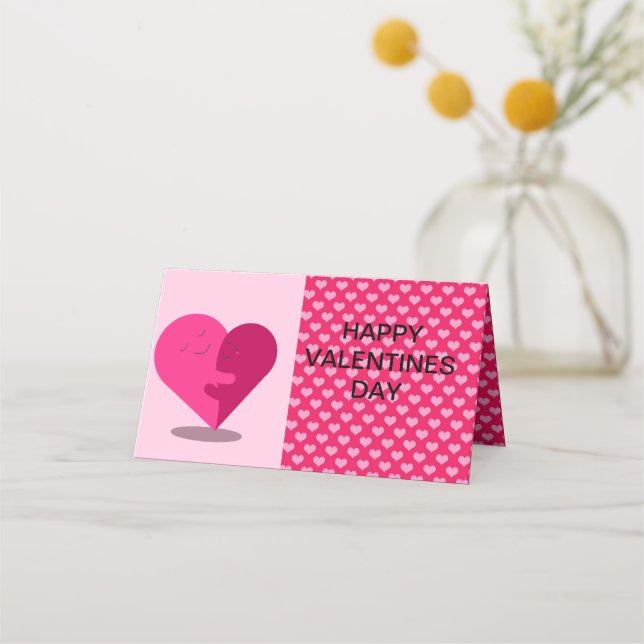 Valentines day  place card (Front)