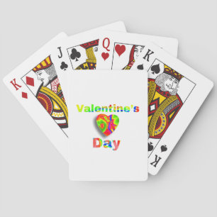 valentine's day playing cards