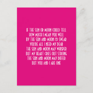 VALENTINE'S DAY POEM HOLIDAY POSTCARD