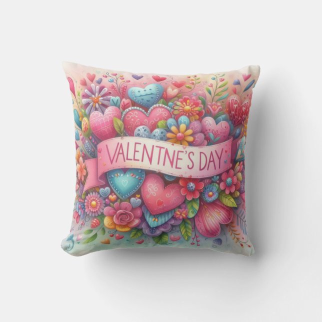 Valentine's Day Porch or Patio Cushion (Front)