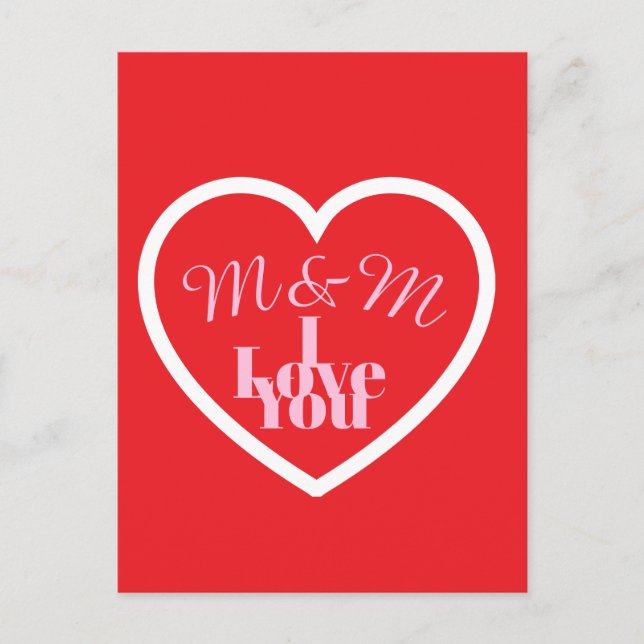 Valentines day Post card (Front)