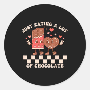 Valentines Day Pregnancy Announcement Matching Cou Classic Round Sticker