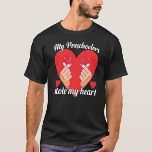 Valentines Day Preschool Teacher Preschoolers Stol T-Shirt