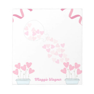 Valentine's Day Pretty Heart  Notepad