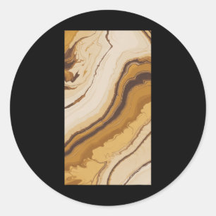 Valentines Day Pride Orange Marble Marble Lovers 1 Classic Round Sticker