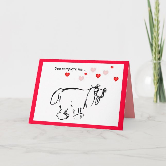Valentine's Day Puppy Love Holiday Card (Front)