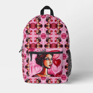 Valentine's Day Queen Printed Backpack