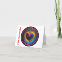 Valentine's Day Rainbow Heart Digital Art