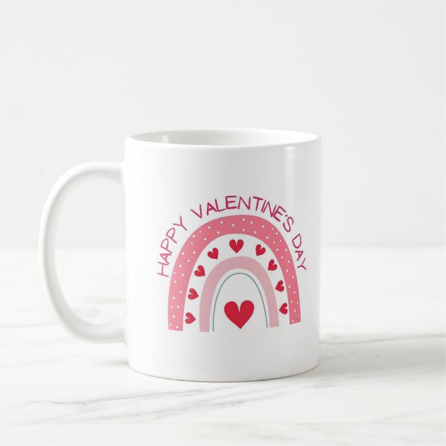 Valentine's Day Rainbow Mug (Left)