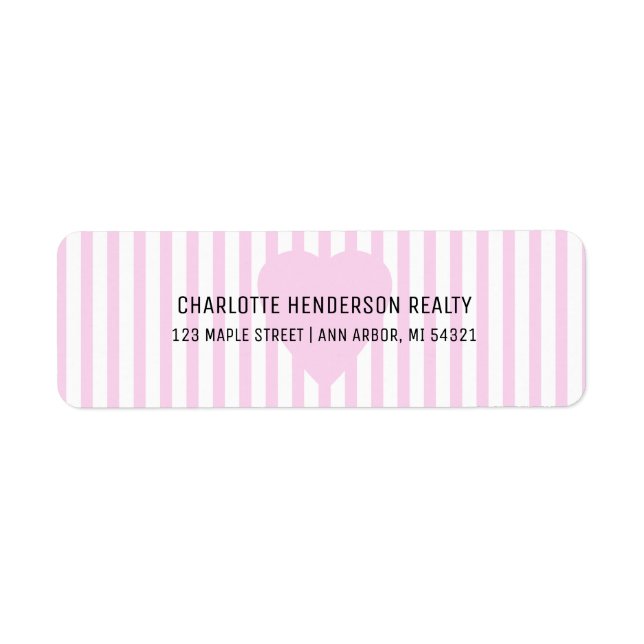 Valentines Day Real Estate Return Address Label (Front)