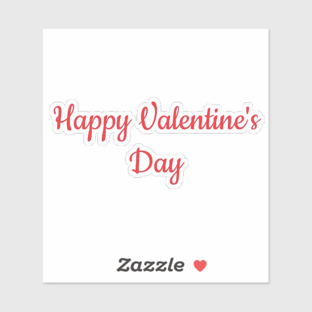 Valentine's Day Red Colourful Cute Romantic 2025 (Sheet)