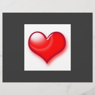 Valentine's Day Red Heart Flyer