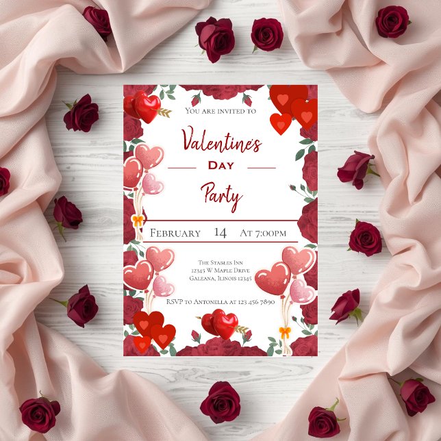 Valentine's Day Red Heart Love Invitation (Creator Uploaded)