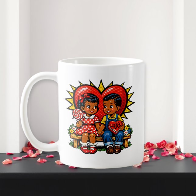 Valentine's Day | Retro Pop Art  Personalized Coffee Mug (Creator Uploaded)