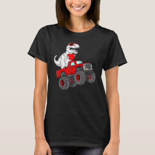Valentines Day Rex Riding Monster Truck  Toddler B T-Shirt