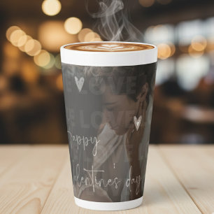  Valentine's Day Romantic Couple Love Girt photo  Latte Mug