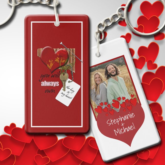 Valentine's Day Romantic Key to my Heart Key Ring (Give your Valentine the key to your heart...)