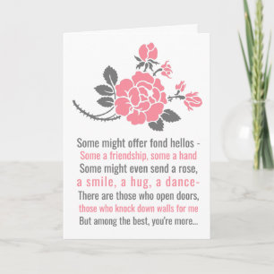 Valentine's Day Romantic Love Poem for Sweetheart Card