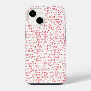 Valentines Day Romantic Words iPhone 14 Case