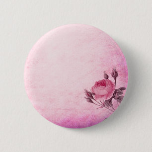 Valentine's day Rose 6 Cm Round Badge