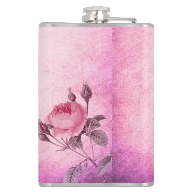 Valentine's day Rose            Hip Flask (Back)