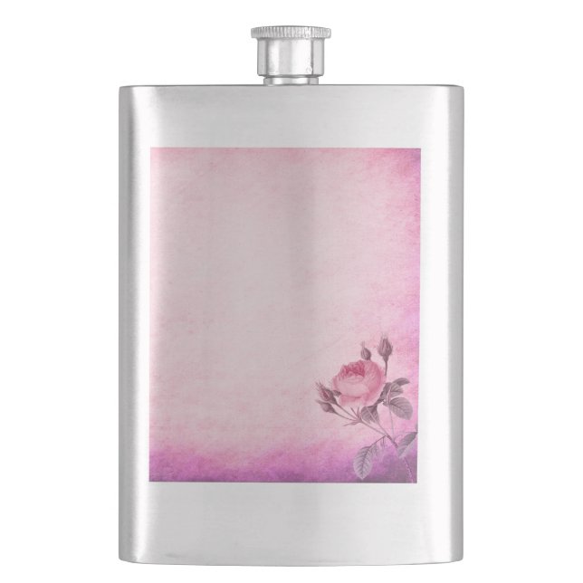 Valentine's day Rose          Hip Flask (Front)
