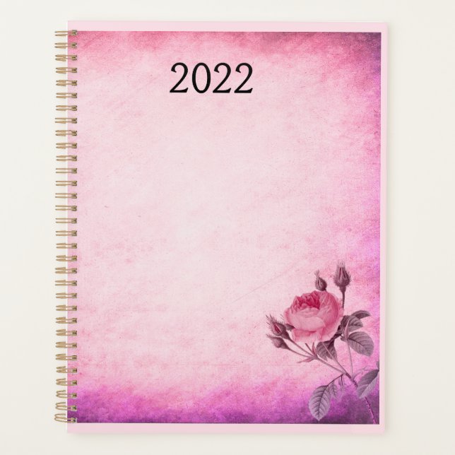Valentine's day Rose  Planner (Front)