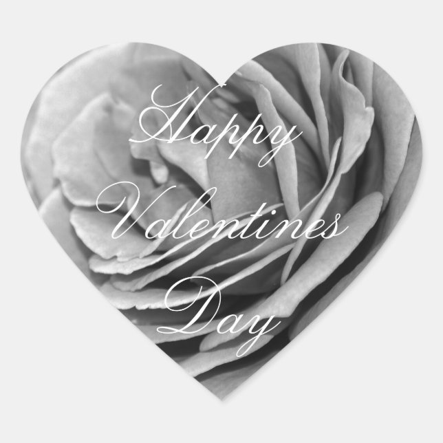 Valentines Day Rose Sticker (Front)