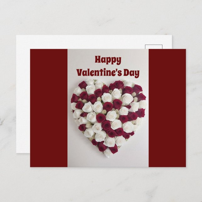 Valentine's Day Roses  Postcard (Happy Valentine's Day Postcard!)