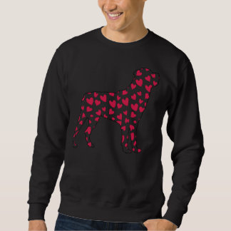 Valentines Day Rottweiler Hearts Sweatshirt