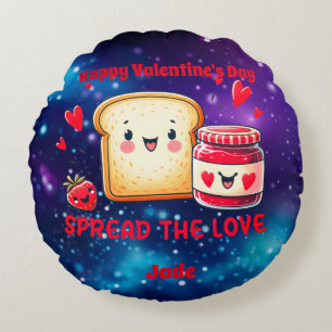 Valentine's Day Round Cushion