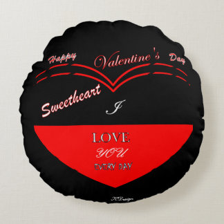Valentine's Day Round Cushion
