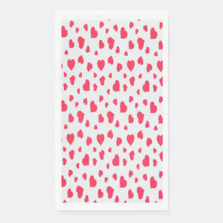 valentine's day sale seamless pattern hearts Matte Napkin