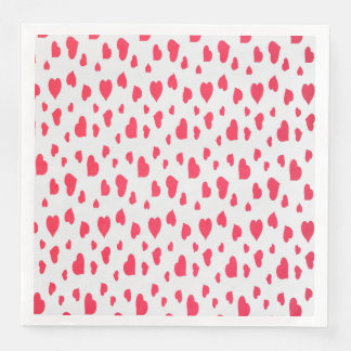 valentine's day sale seamless pattern hearts Matte Napkin