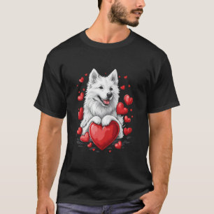 Valentine's Day Samoyed Dog Heart 1 T-Shirt