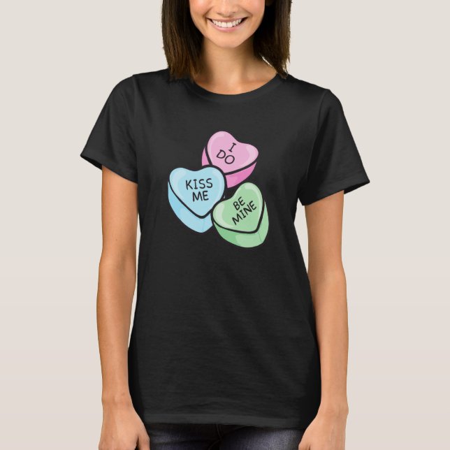 Valentine's Day Saying Hearts T-Shirt (Front)