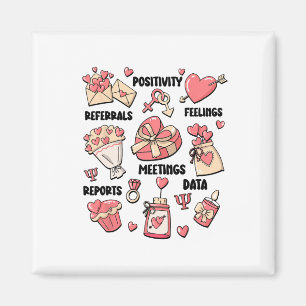Valentine's Day School Psychologist School Psych T Magnet