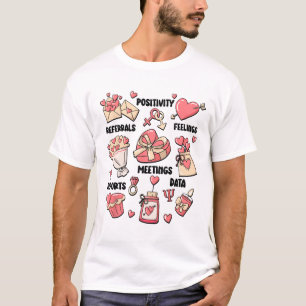 Valentine's Day School Psychologist School Psych T T-Shirt