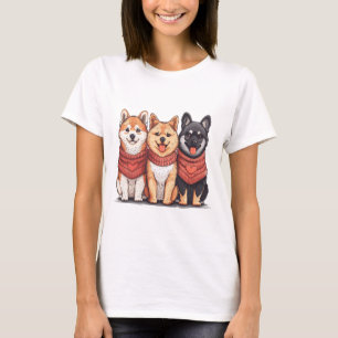 Valentines Day Shiba Inu Dogs T-Shirt
