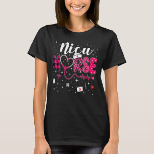 Valentines Day Shirt for RN NICU Nurse Leopard Ste