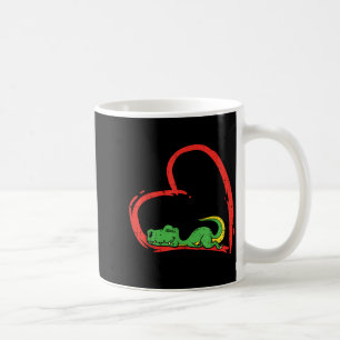 Valentines Day Shirt Funny Heart Trex Sleeng Dinos Coffee Mug