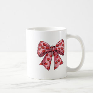 Valentines Day Shirts For Girls Women Coquette Bow Coffee Mug
