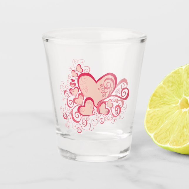 Valentine's Day Shot Glass (Front)