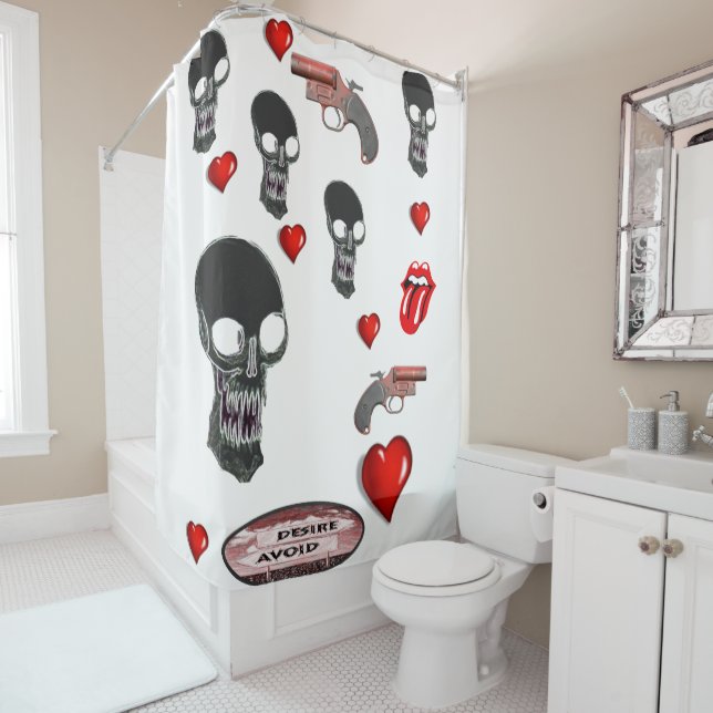 Valentine's Day Shower curtain (In Situ)