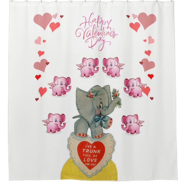 Valentine's Day Shower curtain (Front)