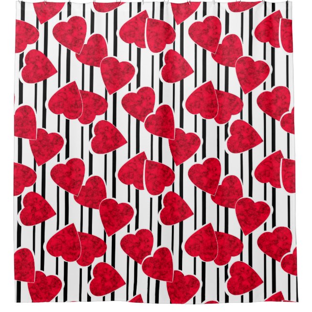 Valentine's day shower curtain (Front)