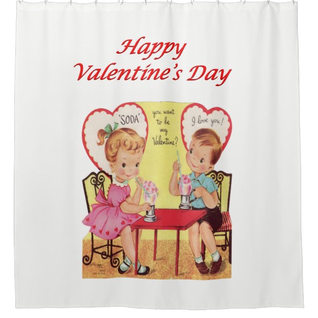 Valentine's Day Shower curtain (Front)