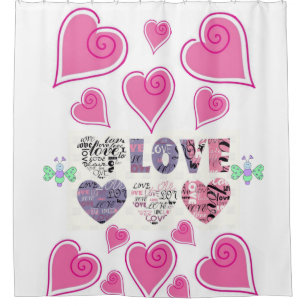 Valentine's Day Shower Curtain